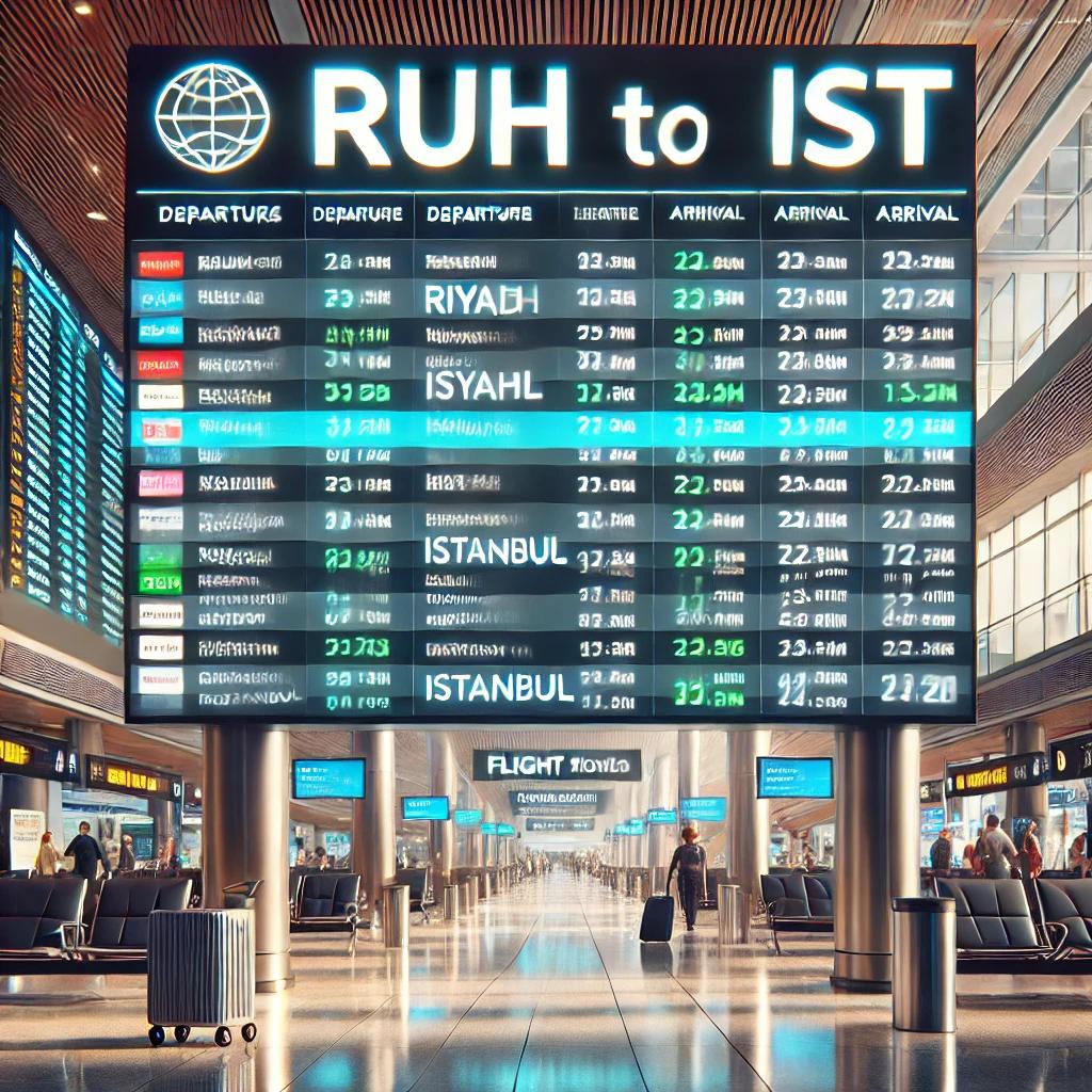 مواعيد رحلات الطيران المباشرة من الرياض إلى اسطنبول